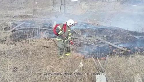 В Туве оперативно потушены пожары на открытых территориях