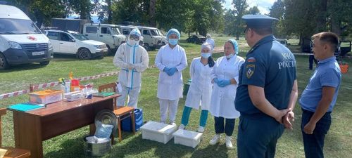 В Бай-Тайгинском районе прошли командно-штабные учения по ликвидации очага бруцеллёза