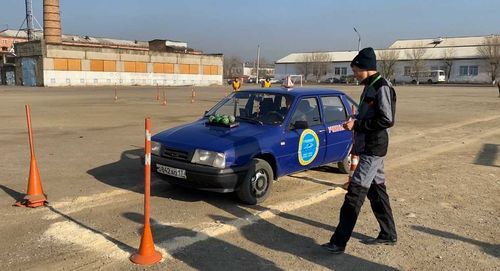 Студенты Кызылского транспортного техникума стали лучшими в автомногоборье