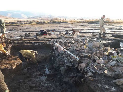 Российско-Швейцарский проект. В Туве ведут раскопки кургана «Туннуг»