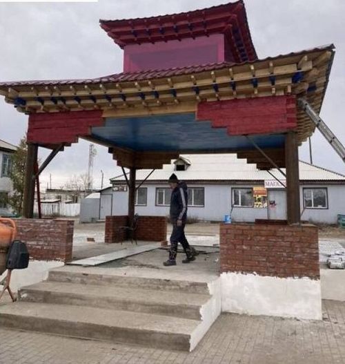 В селе Хандагайты благодаря нацпроекту появился молитвенный барабан