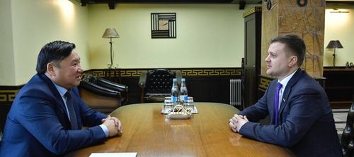 Глава Тувы Владислав Ховалыг встретился с депутатом Государственной Думы от партии ЛДПР Алексеем Диденко