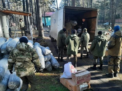 Очередной груз для мобилизованных из нашей республики доставлен в Новосибирск