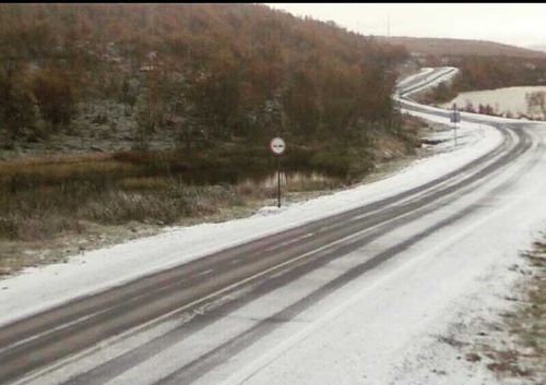 Вниманию водителей: снег на трассе Р-257
