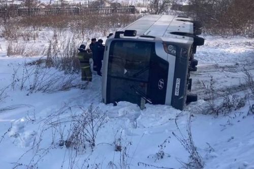 В Красноярском крае произошло ДТП с рейсовым автобусом на маршруте Красноярск - Кызыл