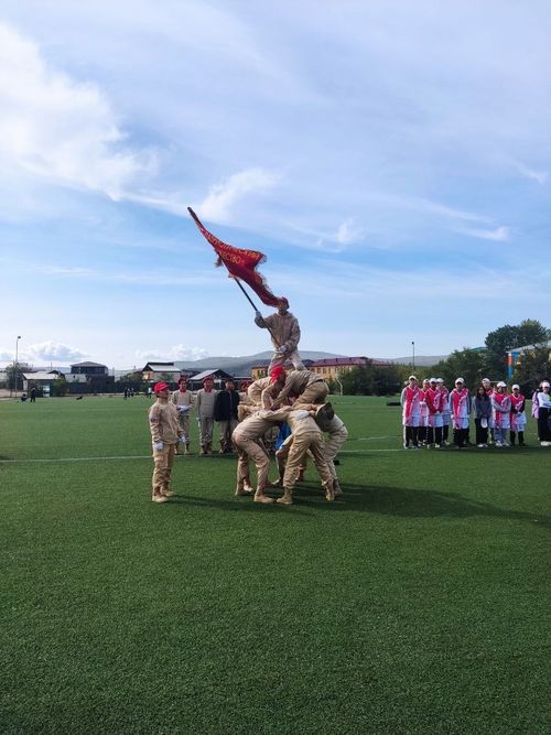 Школьники Кызылского района приняли участие в «Зарнице»