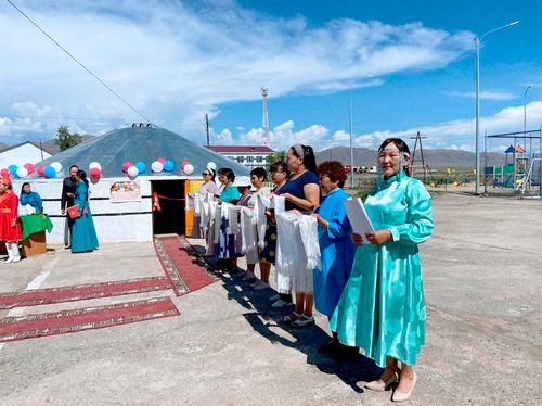 В селе О-Шынаа установили Белую юрту