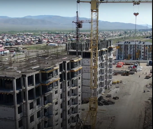 Глава Тувы проинспектировал строительные площадки в микрорайоне «Спутник»