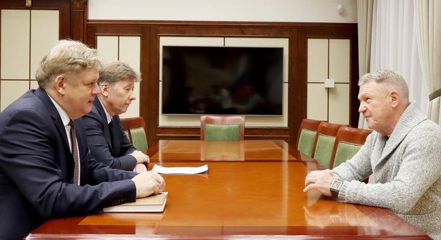 Ход строительства ЦКП «СКИФ» полномочный представитель обсудил с генеральным директором АО «Концерн Титан-2» Григорием Нагинским