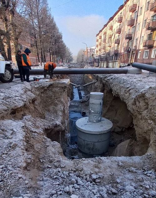 В Кызыле завершены работы по капремонту канализационного коллектора по улице Ленина