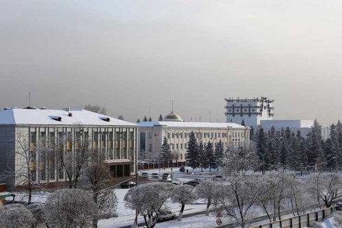 Кызыл завалило снегом