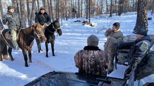 81 охотничья бригада работает в Туве в этом году