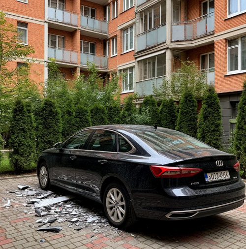 Кто возмещает ущерб, если во дворе многоквартирного дома на машину что-то упадет