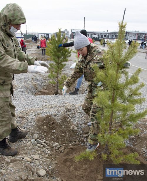 ВОКРУГ МНОГОПРОФИЛЬНОГО МЕДИЦИНСКОГО ЦЕНТРА ПОЯВИЛСЯ ЗЕЛЕНЫЙ ПОЯС