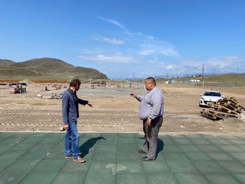 Азия төвүнүң көшкүн чонунуң парыгында тудуг ажылдары