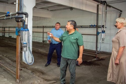 Туранда сүт-бараан фермазын деткип, инектерни немей садар