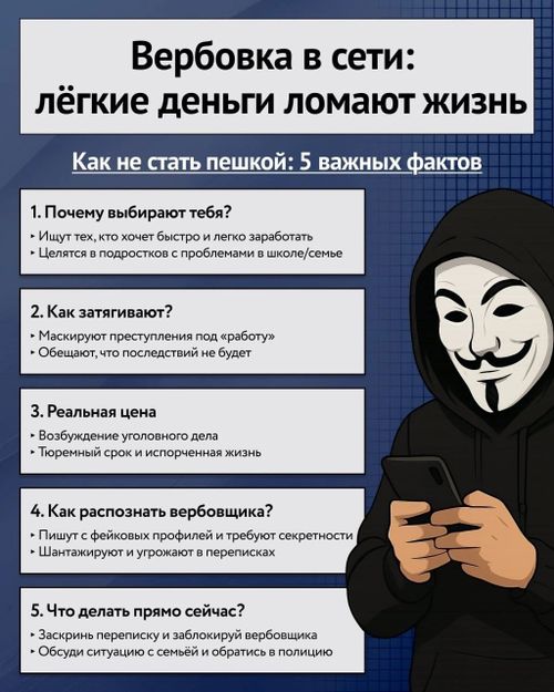 Подростки и онлайн-вербовка: Как распознать и предотвратить