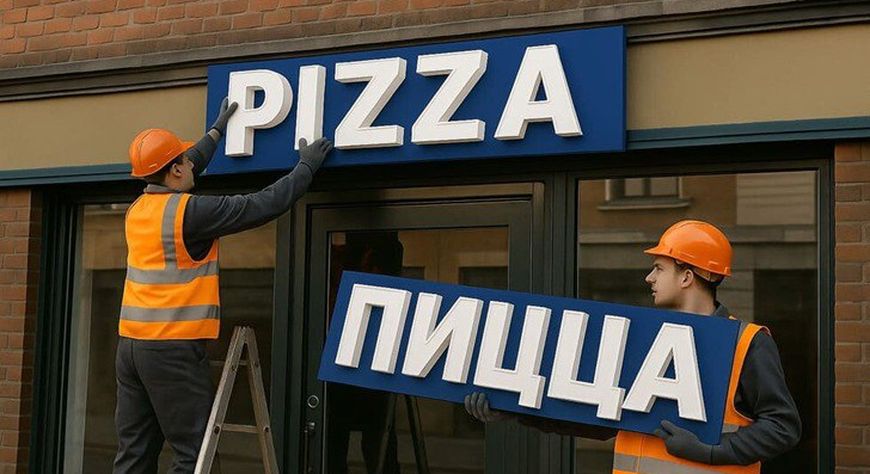 В России призвали отказаться от вывесок на иностранных языках