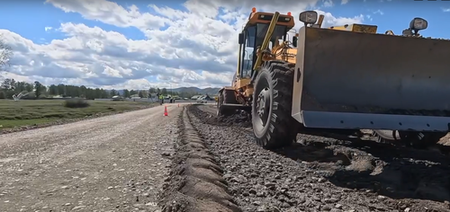 В Туве при ремонте дорог начали применять новые технологии