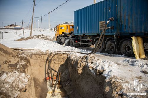 В Шагонаре продолжается работа по подаче тепла в соцобъекты и многоквартирные дома