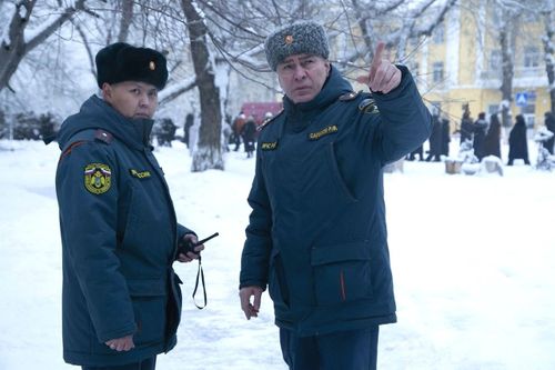 В столице Тувы провели пожарно-тактические учения в здании школы искусств