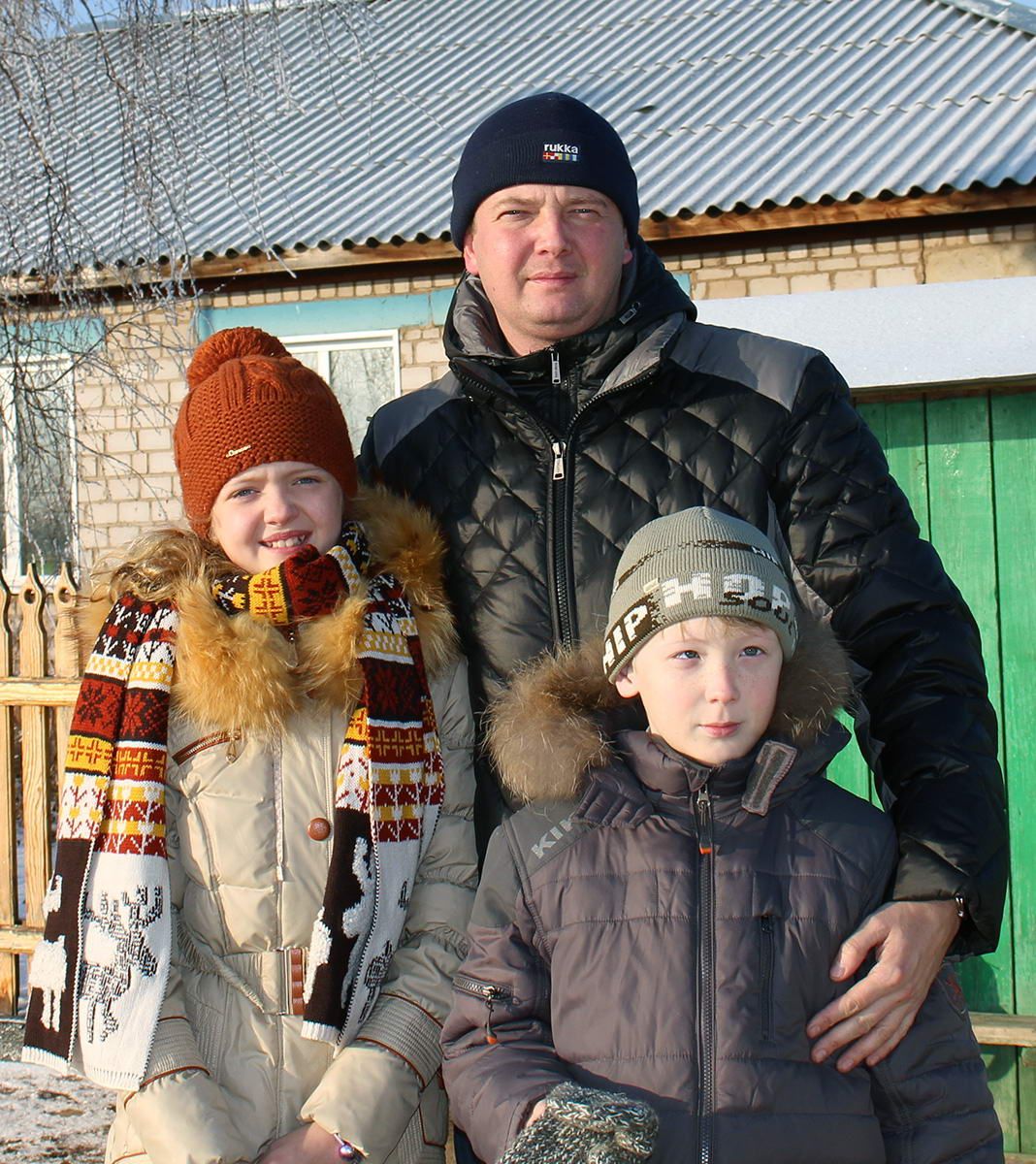 Аня, Дмитрий и Алеша Огарковы