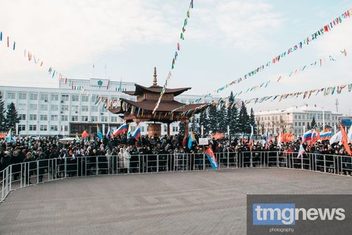 В Туве прошел патриотический концерт в честь Дня защитника Отечества
