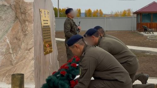 В Туве состоялось торжественное открытие мемориального комплекса в честь погибших сотрудников Росгвардии