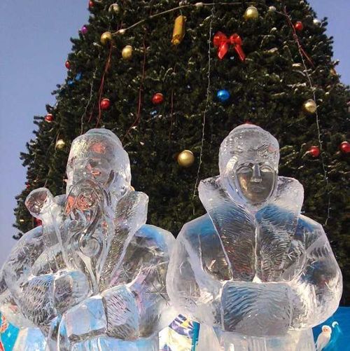 В Туве открываются новогодние ёлки