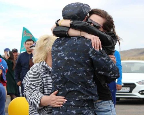 Сводный отряд полиции Тувы вернулся из полугодовой командировки на Северный Кавказ 