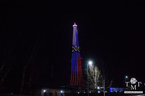 В День Победы телебашню в нашей республике украсит подсветка с символами праздника
