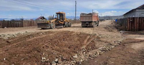 На Вавилинском затоне «следы» оттепели замуровали гравием