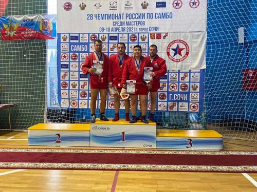 Давид Михайлов в тройке победителей Всероссийских соревнований по самбо
