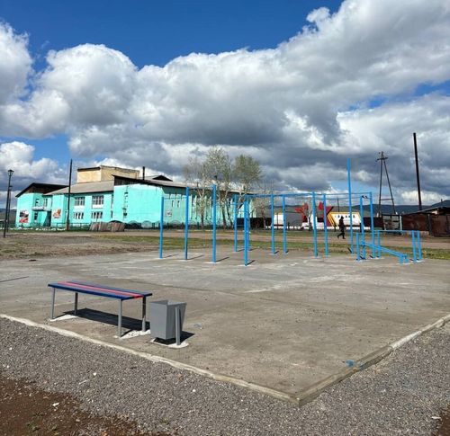 В селе Аржаан строят общественную площадку для занятия спортом