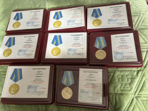 Жителей Тес-Хема наградили памятными медалями Верховного Хурала «За помощь в специальной военной операции»