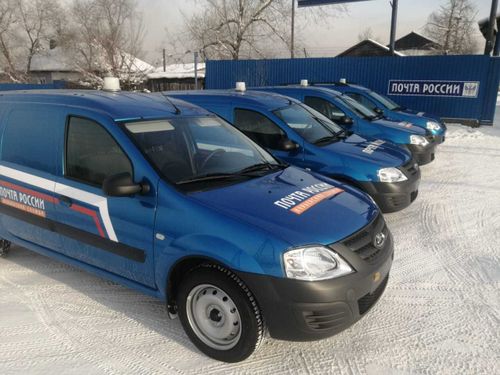 Четыре новых автомобиля LADA Largus поступили в распоряжение тувинских почтовиков