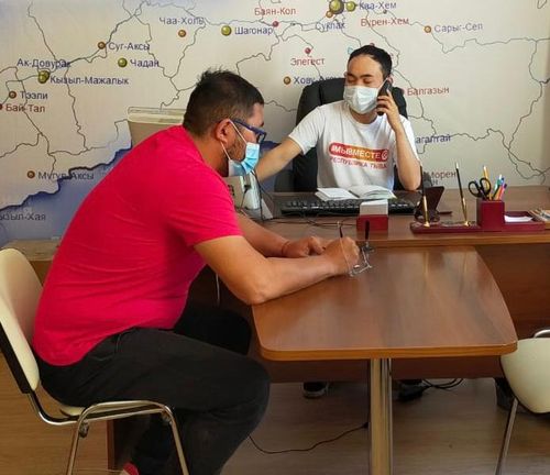 В Туве возобновилась работа в штабе акции #МыВместе