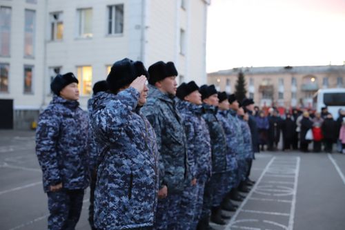 На Северный Кавказ отправился очередной сводный отряд МВД из Тувы