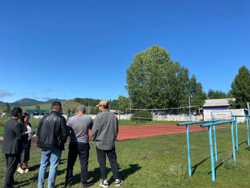 В Чеди-Хольском районе завершены работы по благоустройству стадиона в селе Сайлыге