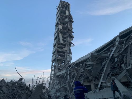 В Ак-Довураке обрушилось перекрытие здания комбината «Туваасбест»