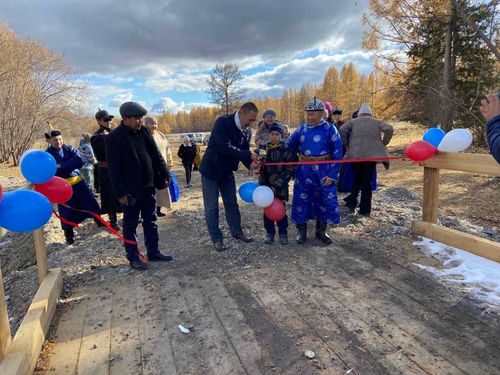 В Тоджинском районе состоялось открытие очередного «Народного моста»