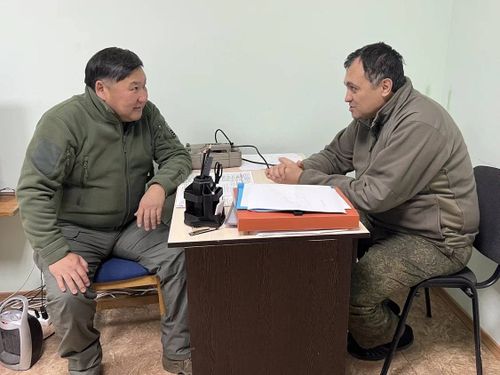 Глава Тувы встретился с заместителем командующего войсками ЦВО генерал-майором Рустамом Миннекаевым