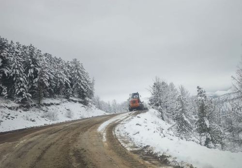 В ряде районов Тувы выпал снег