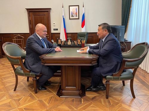 Глава Тувы встретился с первым замминистра финансов РФ Леонидом Горниным