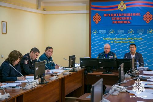 В Туве прошла тренировка по ликвидации последствий ДТП