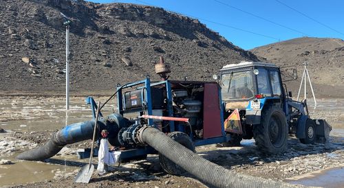 В Кызыле ведётся активная работа по откачке талых вод