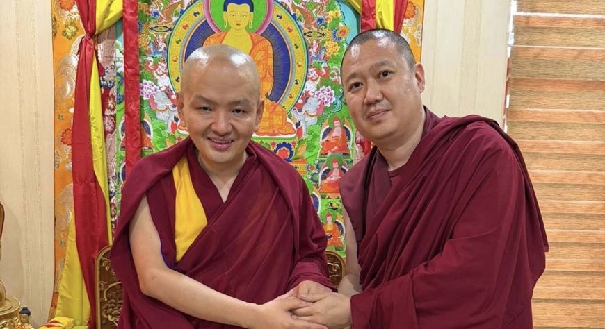 Камбы-лама Тувы встретился с Кунделингом Ринпоче в Индии