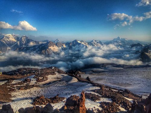От подписчика: Приключения альпинистов Тувы на Эльбрусе