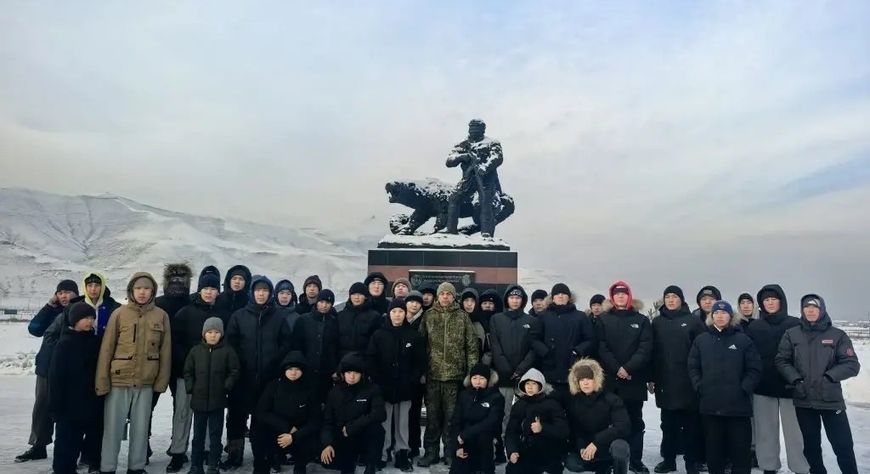 Школьники из Дзун-Хемчикского района побывали на территории 55-й бригады