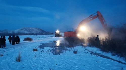 В селе Бай-Тал вышли наледевые воды из местной реки